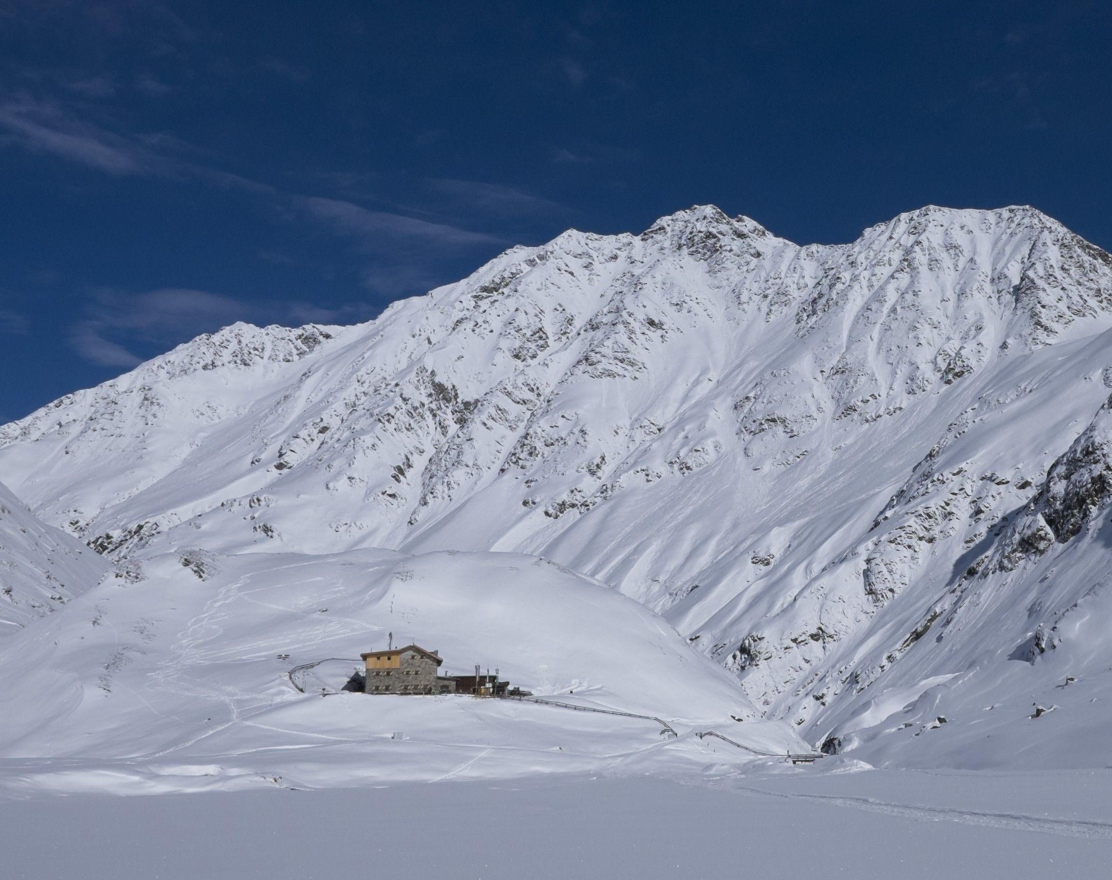 Amberger Hütte im Winter