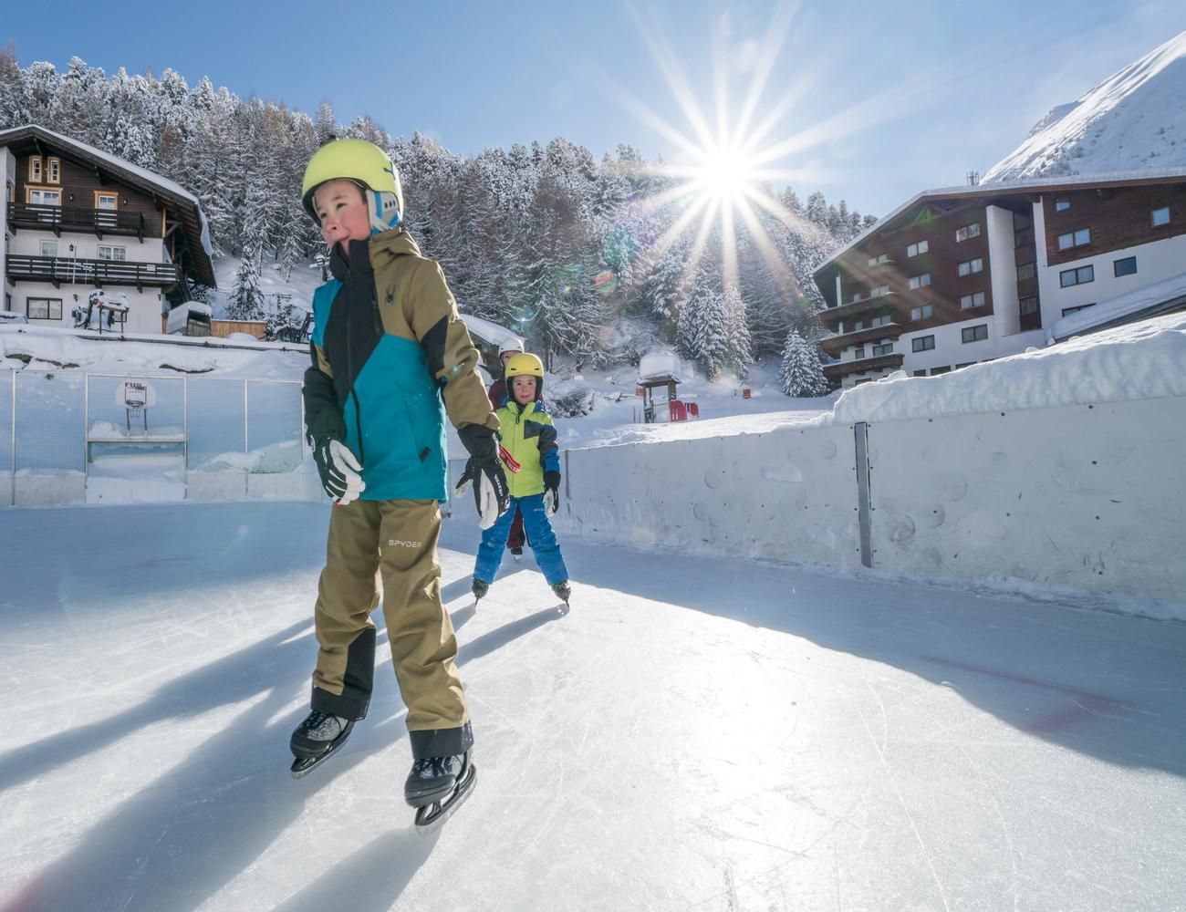 Eislaufen Vent - © Johannes Brunner, Ötztal Tourismus