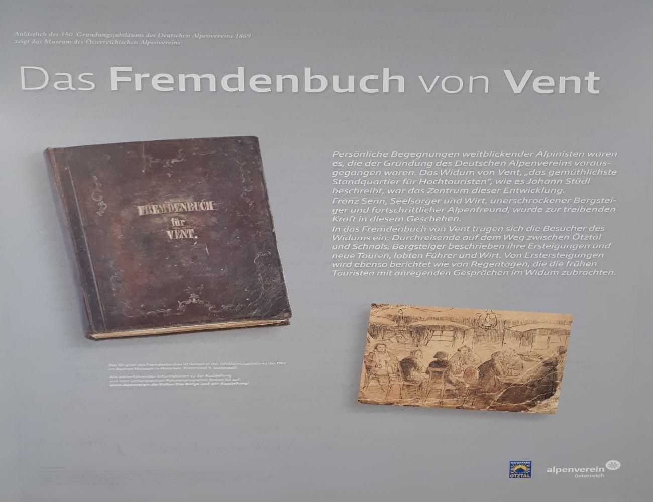 Fremdenbuch Vent - © Ötztal Tourismus