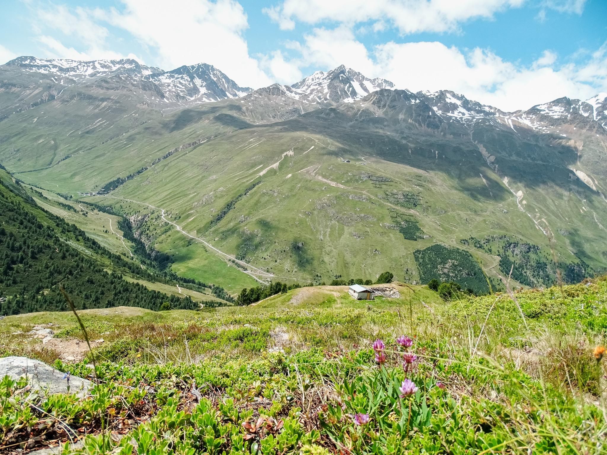 Blick zur unbewirtschafteten Ramolalm