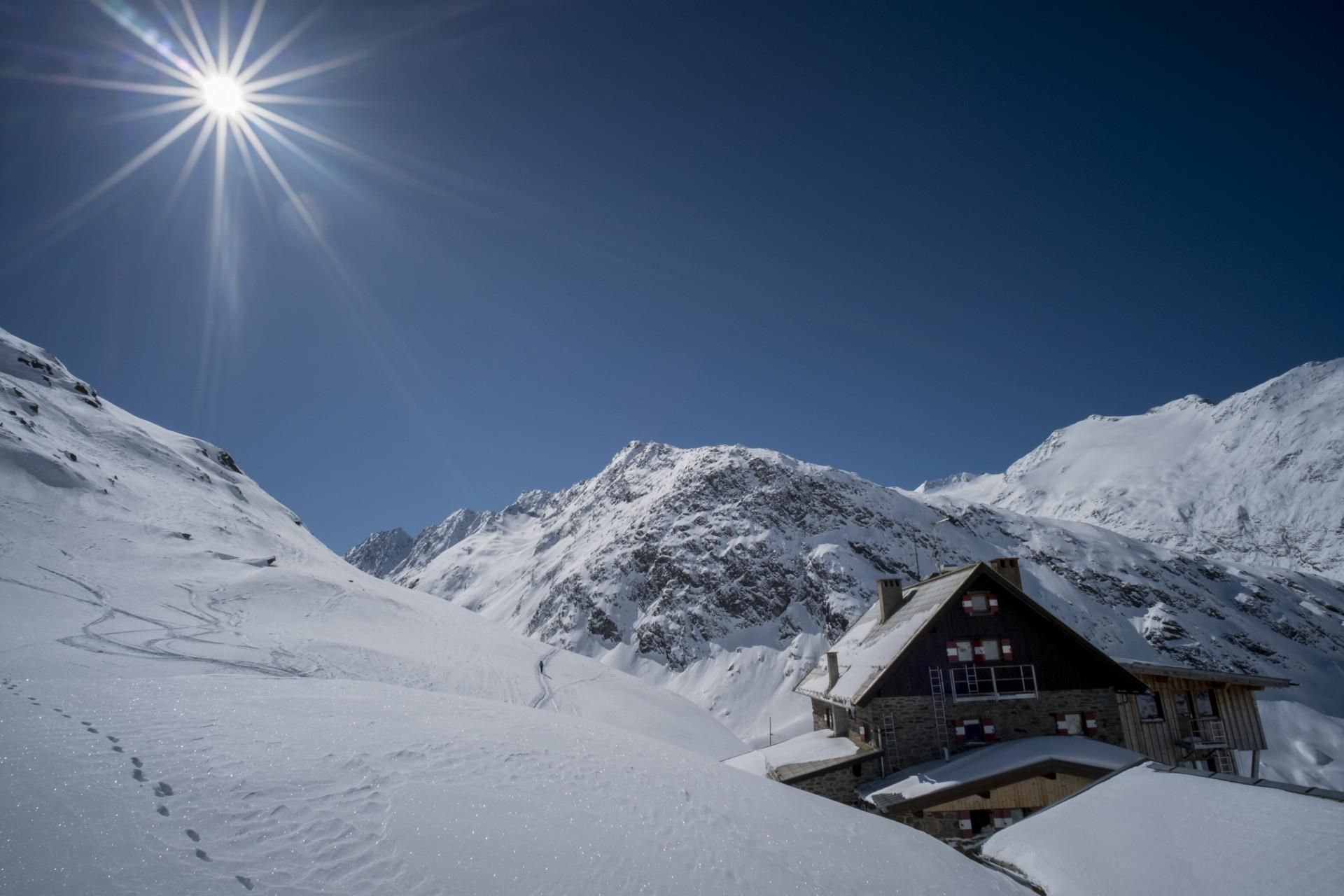 Hütte Winter