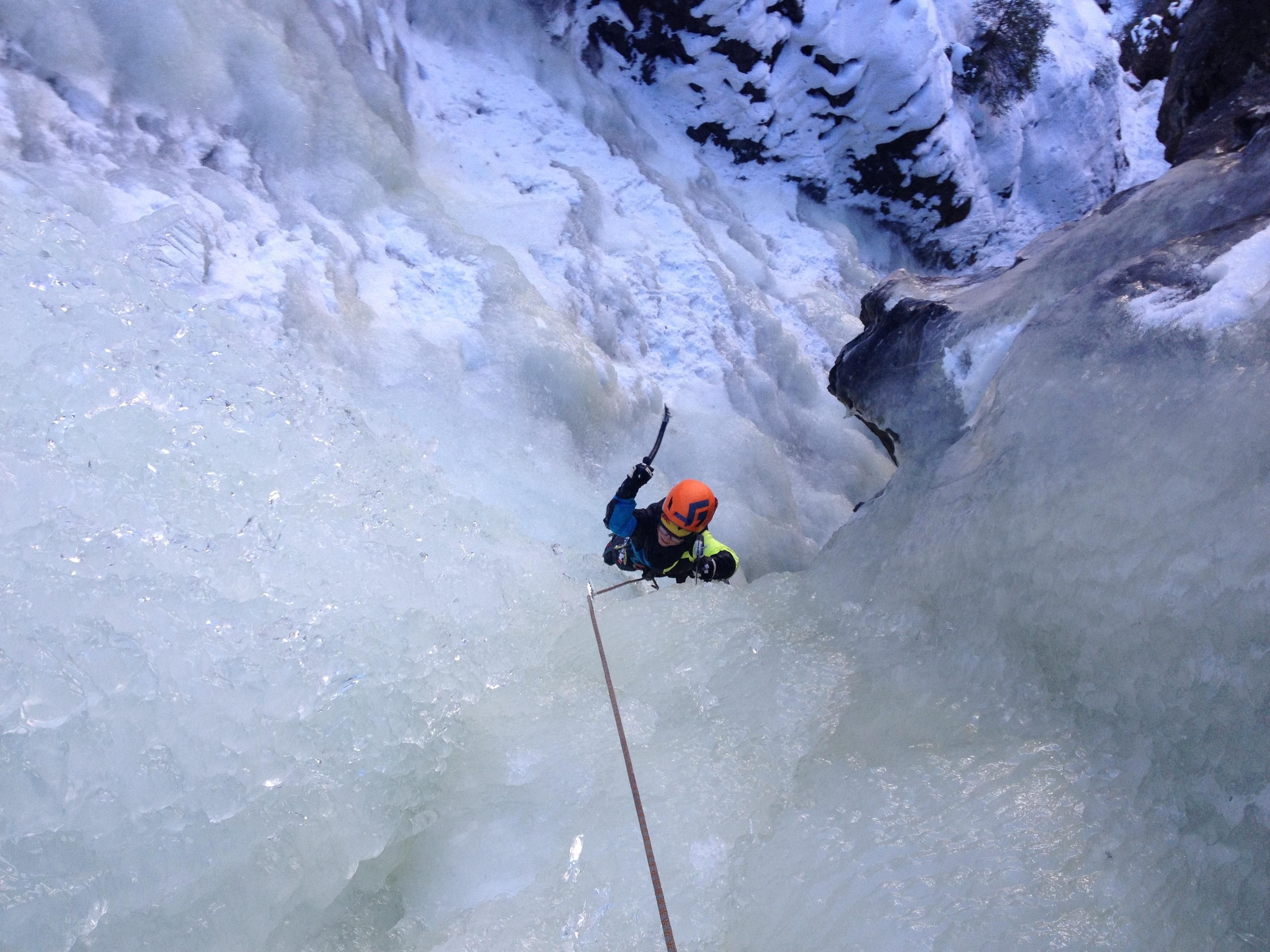 Eisklettern Leo Moser