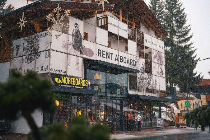 Moreboards bei Schnee