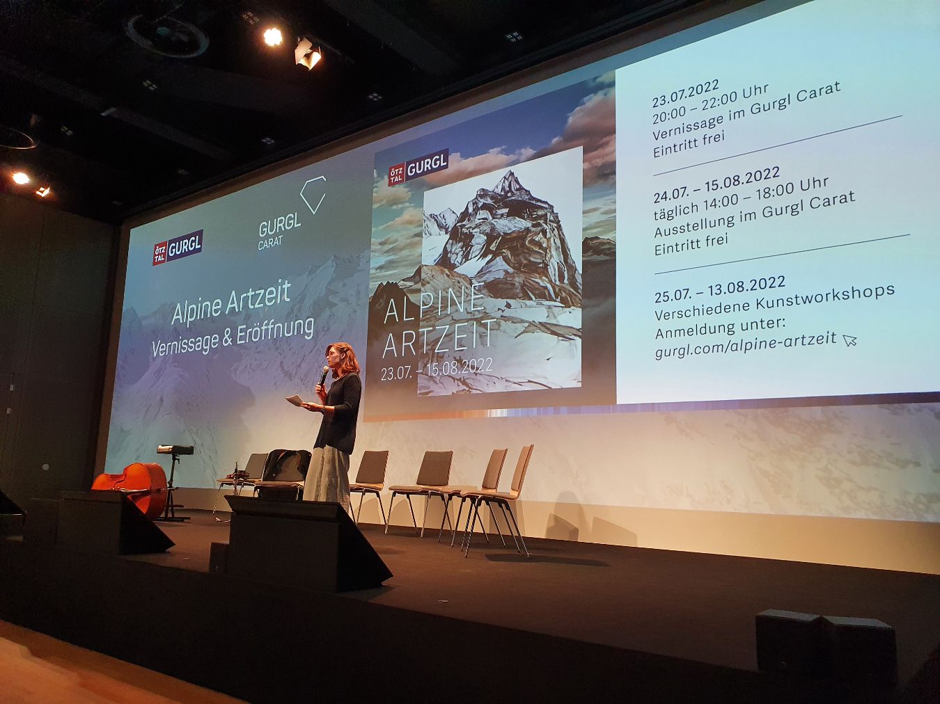 Edith Hessenberger, Managing Director of the Ötztal Museums, during her laudatory speech