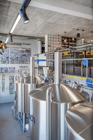 Visit to the Sölsch brewery in Sölden