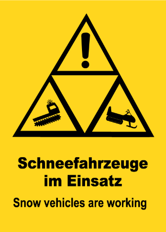 Pistensicherheit Schneefahrzeuge Hinweis Sölden Sicherheit