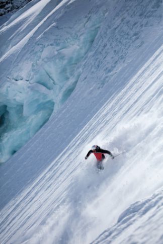 Skifahren Freeriden Sölden Skifahrer Schnee