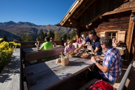 Brettl Jausn auf der Stallwiesalm