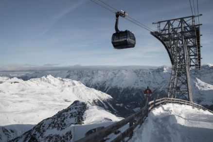 Gaislachkoglbahn Sölden Winter Landschaft
