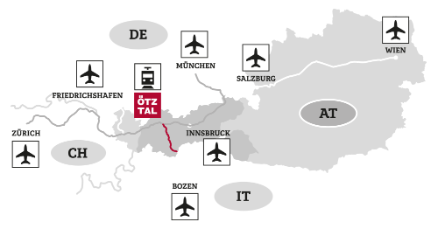 How to get there / Ötztal / Sölden