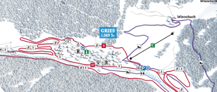 Karte Langlaufen Gries