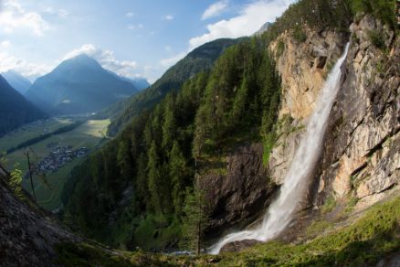 Lehner Waterfall Längenfeld Landscape