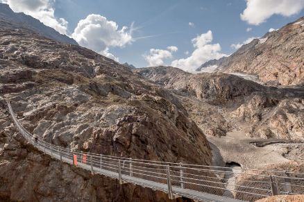 Piccard Bridge Obergurgl Landscape Panorama