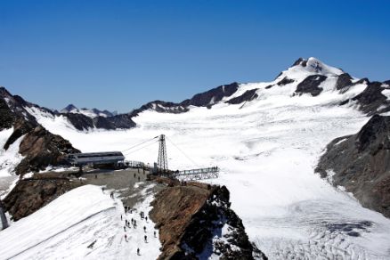 Tiefenbachbahn Gletscher Landschaft Sölden