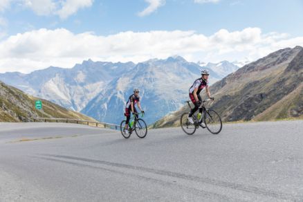 Gletscherpanoramastrasse Sölden Radfahren Ötztal