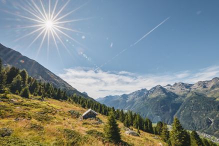 Almen Hütten Ötztal Wandern Bergsteigen Einkehr