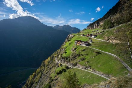 Umhausen Farst Sommer Panorama Ötztal