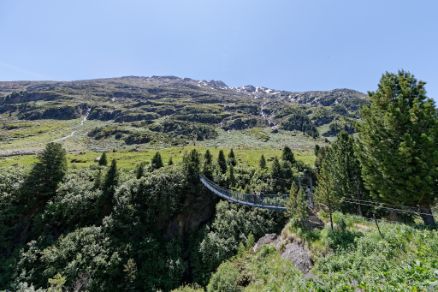 Vent Hängebrücke Sommer Landschaft