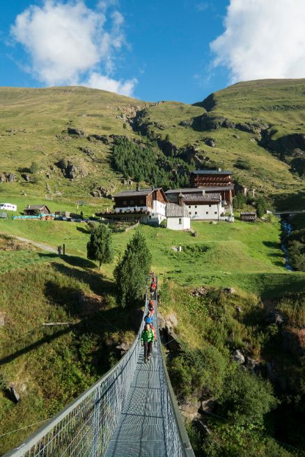 Vent Suspension Bridge Rofenhöfe Hiking