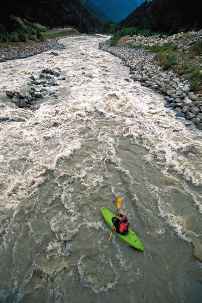 Kajaken Kanusport Köfelser Strecke Ötztal