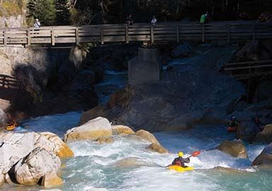 Kajaken Kanusport Ötztal Wellerbrücke