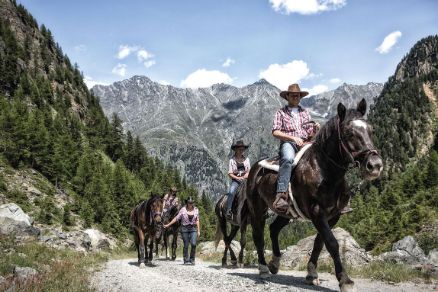 Reiten Ötztal Berge Landschaft