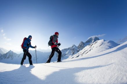 Snowshoe Hiking Hochoetz Landscape Winter