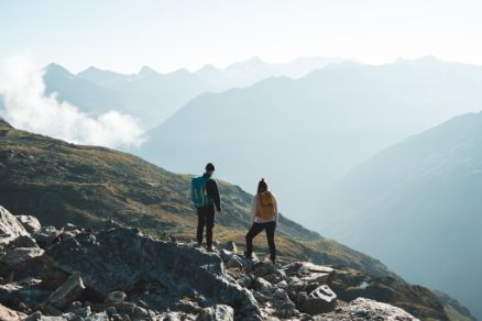 Wandern mit Aussicht auf den Gletscher