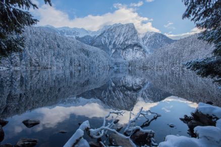 Piburger See Landschaft Winter Oetz