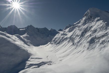 Freeriding Obergurgl Rotmoostal Winter Landscape