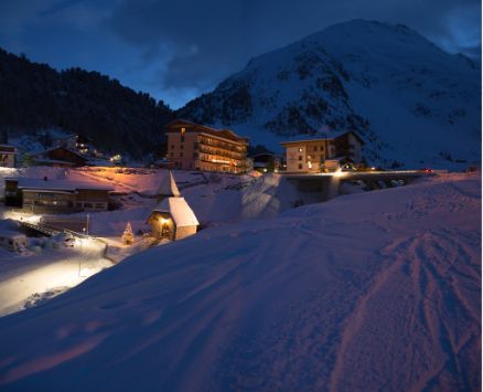 Vent Mountaineers Chapel Winter Night