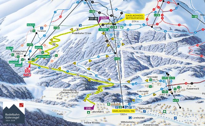 Rodelbahn Sölden 7,3 km