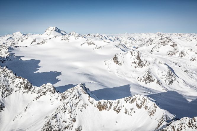 Sölden Berge Landschaft Panorama Schnee