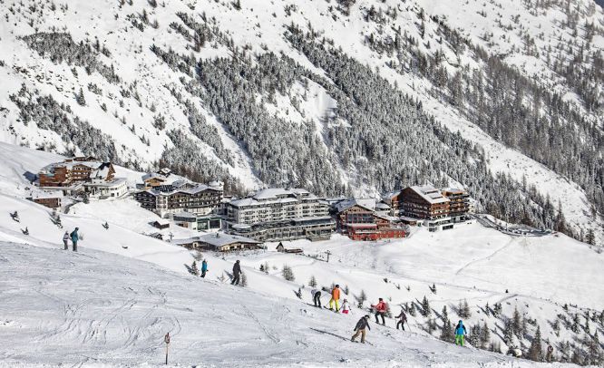 Hochsölden Winter Skifahren Panorama Sölden